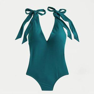J. Crew Teal One-Piece Swimsuit